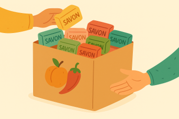 Urne pour récolter des savons